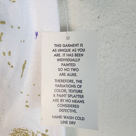 K.W.B.L. Los Angeles Vintage Hand Painted Western Horses Neon Top NWT 90's 1990 - Picture 12 of 12